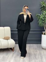ست کت و شلوار یقه انگلیسی تک دکمه کد 4591 - تصویر 14