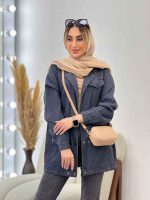 مانتو جین شش دکمه کد 4432 - تصویر 11