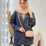 مانتو جین شش دکمه کد 4432