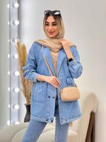 مانتو جین شش دکمه کد 4432 - تصویر 4