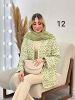 مانتو طرح دار نوار دوزی دو جیب کد 4625 - تصویر 9