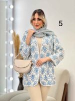 مانتو طرح دار نوار دوزی دو جیب کد 4625 - تصویر 28