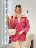 مانتو طرح دار نوار دوزی دو جیب کد 4625 - تصویر 11