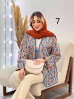 مانتو طرح دار نوار دوزی دو جیب کد 4625 - تصویر 29