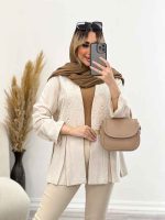 مانتو لینن جلو پیله کد 4626 - تصویر 10