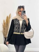 مانتو لینن جلو پیله کد 4626