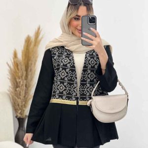 مانتو لینن جلو پیله کد 4626