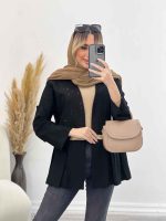مانتو لینن جلو پیله کد 4626 - تصویر 11