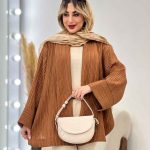 مانتو هلالی بغل چاک کد 4607