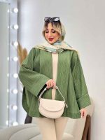 مانتو هلالی بغل چاک کد 4607