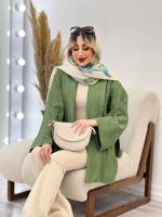 مانتو هلالی بغل چاک کد 4607 - تصویر 5