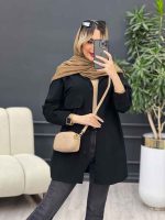 مانتو لینن رنگی دو جیب پاکتی کد 4624 - تصویر 6