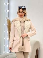مانتو مازراتی یقه انگلیسی طرح دار کد 4444 - تصویر 7