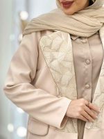 مانتو مازراتی یقه انگلیسی طرح دار کد 4444 - تصویر 15
