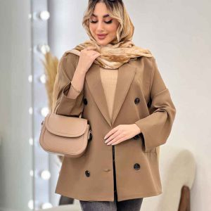 مانتو مازراتی شش دکمه جیب نما کد 4621