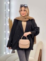 مانتو مازراتی شش دکمه جیب نما کد 4621 - تصویر 9