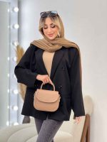 مانتو مازراتی شش دکمه جیب نما کد 4621 - تصویر 7
