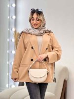 مانتو مازراتی شش دکمه جیب نما کد 4621 - تصویر 8