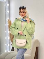 مانتو مازراتی شش دکمه جیب نما کد 4621 - تصویر 19