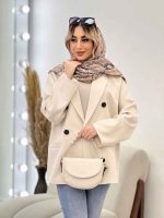 مانتو مازراتی شش دکمه جیب نما کد 4621 - تصویر 5