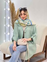 مانتو شومیزی دو جیب کد 4589 - تصویر 9