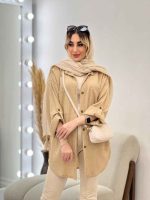 مانتو شومیزی دو جیب کد 4589 - تصویر 4