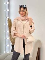 مانتو شومیزی دو جیب کد 4589 - تصویر 20