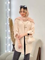 مانتو شومیزی دو جیب کد 4589 - تصویر 8