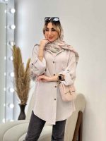مانتو شومیزی دو جیب کد 4589 - تصویر 10