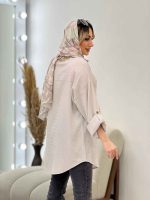 مانتو شومیزی دو جیب کد 4589 - تصویر 15