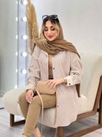 شومیز راه راه تک جیب کد 4604 - تصویر 15