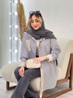 شومیز راه راه تک جیب کد 4604 - تصویر 3