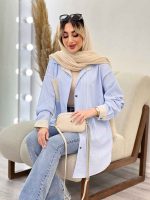شومیز راه راه تک جیب کد 4604 - تصویر 18