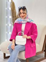 مانتو مازراتی یقه بلیزری کد 4588 - تصویر 6