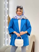 مانتو مازراتی یقه بلیزری کد 4588 - تصویر 3