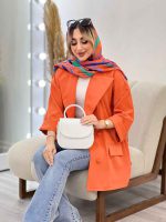 مانتو مازراتی یقه بلیزری کد 4588 - تصویر 10