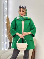 مانتو مازراتی یقه بلیزری کد 4588 - تصویر 4