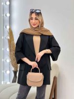 مانتو مازراتی یقه بلیزری کد 4588 - تصویر 14