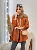 شومیزی جلو پولک دوزی کد 4603 - تصویر 4
