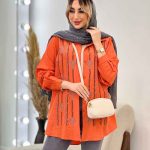 شومیزی جلو پولک دوزی کد 4603