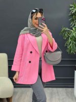 مانتو لینن چهار دکمه آستین پاکتی کد 4633 - تصویر 16
