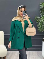 مانتو لینن چهار دکمه آستین پاکتی کد 4633 - تصویر 15