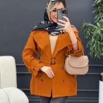 مانتو لینن ژیله سگک دار