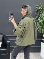 مانتو لینن ژیله دکمه دار کد 4616 - تصویر 12