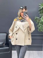مانتو لینن ژیله دکمه دار کد 4616 - تصویر 6