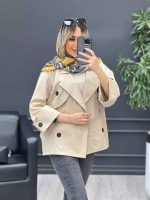 مانتو لینن ژیله دکمه دار کد 4616 - تصویر 16