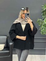 مانتو لینن ژیله دکمه دار کد 4616 - تصویر 4