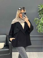 مانتو لینن ژیله دکمه دار کد 4616 - تصویر 10