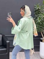 مانتو لینن پشت پاگن کد 4643 - تصویر 18