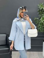 مانتو لینن پشت پاگن کد 4643 - تصویر 6
